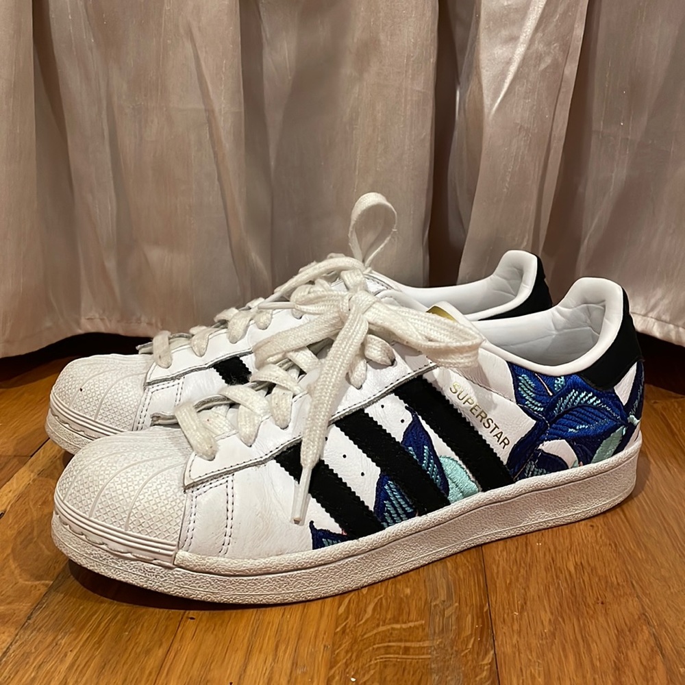 Floral Adidas Superstars
